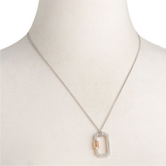 All Saints Jewelry - ALLSAINTS Carabiner Mini Pendant Necklace